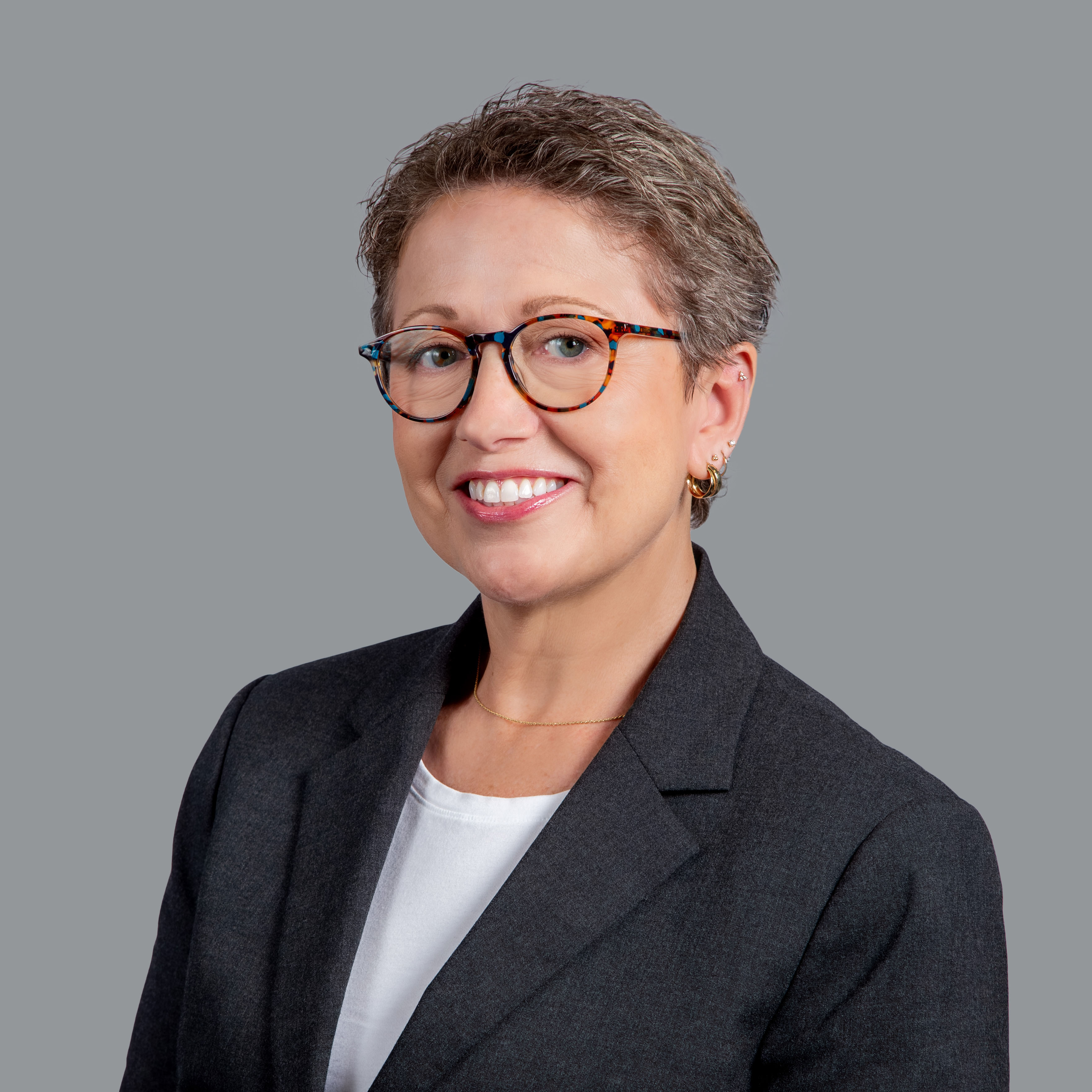 Decorative. A photo of Dr. Audrey J. "AJ" Jaeger